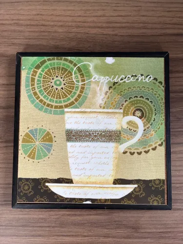 Quadro decorativo capuccino