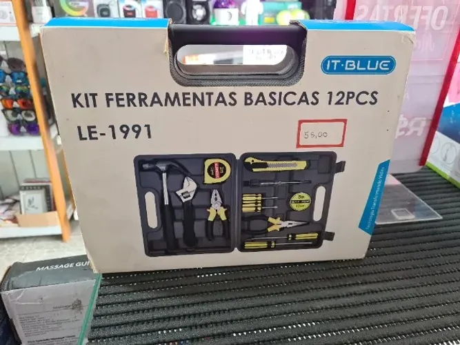 Kit de Ferramentas Básicas 12 Peças It-Blue LE-1991 (Novo na Maleta)
