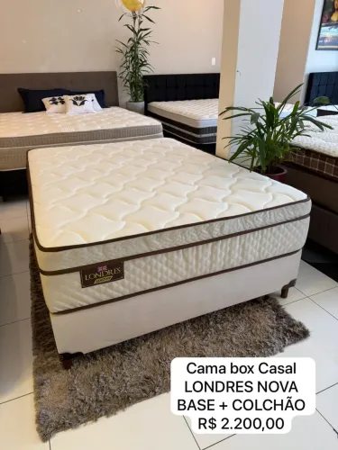 Cama Box Casal LONDRES NOVA - ENTREGO