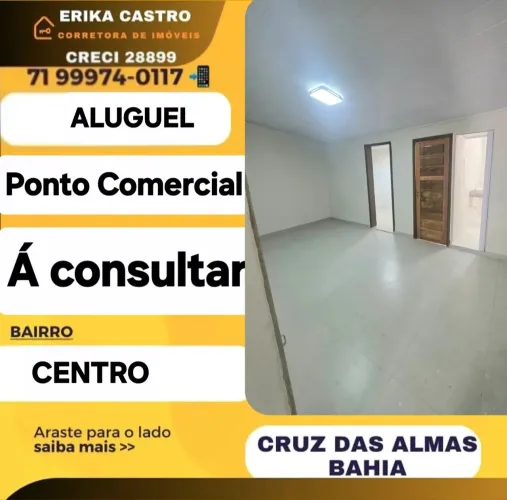 Aluguel ponto comercial em Cruz das Almas