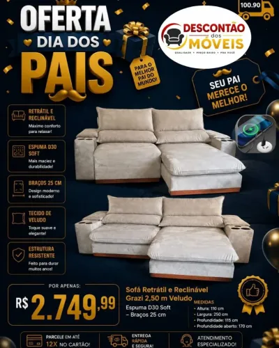 Sofá Retrátil