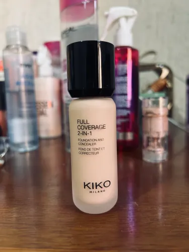 KIKO MILANO, Full Coverage 2-in-1 Foundation & Concealer, Base e Corretivo 2 em 1