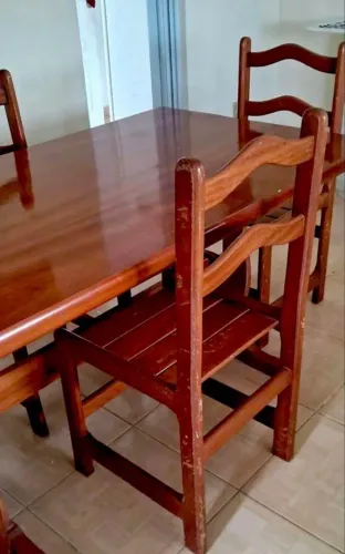 Mesa de Madeira 6 Lugares - Grande