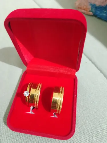 Par de Alianças de moeda antiga
