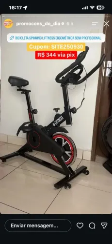 Bicicleta para ginástica nova