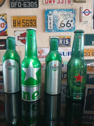 Garrafas de alumínio Heineken 