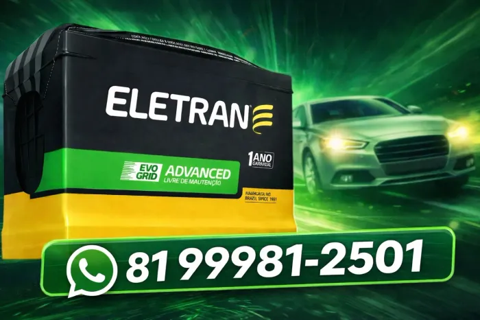 Bateria de carro eletran - entrega grátis toda região metropolitana 