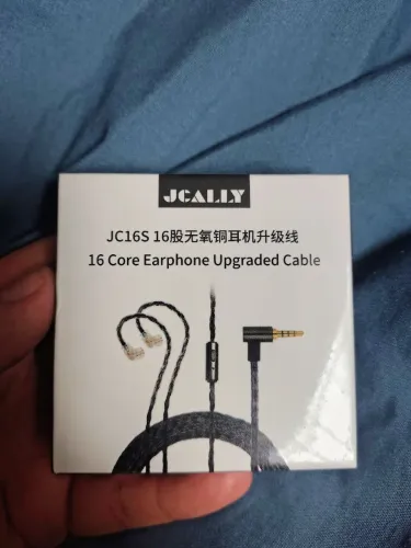 Cabo fone Kz com microfone trançado 16 núcleos 