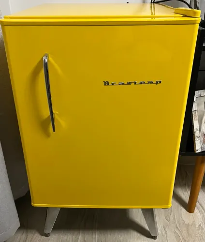 Frigobar Brastemp Retrô Amarelo 76 Litros Original Excelente Estado 110V