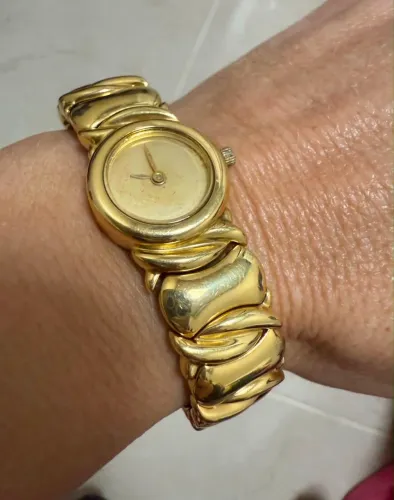 Relógio de ouro 65g 18k procedência garantia eterna