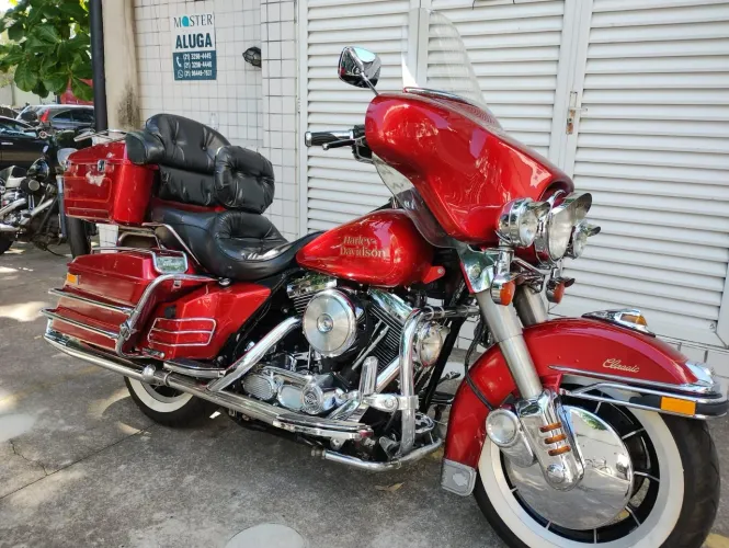 Electra Glide Classic Evolution 1991 placa preta de coleção 