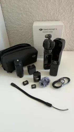 DJI OSMO POCKET 3 CREATOR COMBO + CARTÃO SANDISK 256 GB + KIT DE PROTEÇÃO