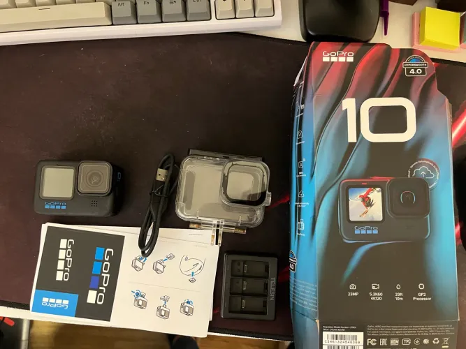 GoPro hero 10 completa com acessórios
