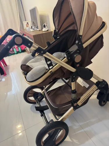 VENDO - Carrinho de Bebê Pro Baby Brasil + Almofada Redutora