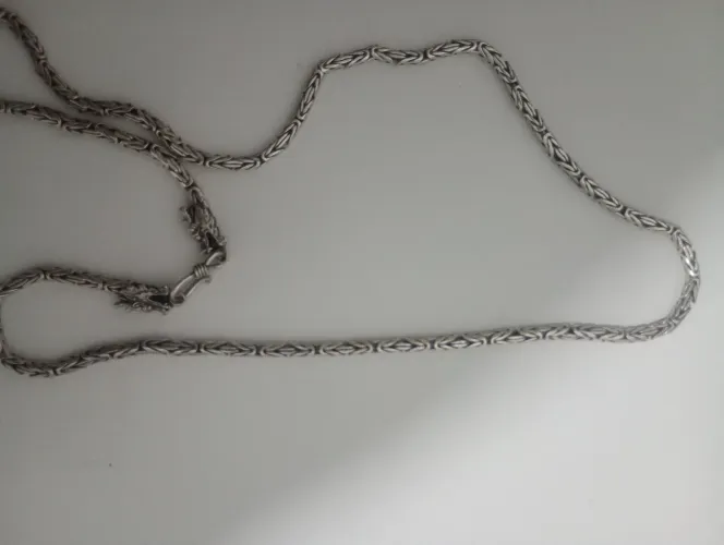 Corrente prata de bali 70 cm 4 mm