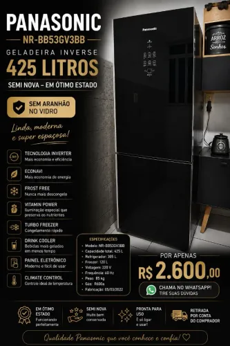 Geladeira Panasonic
