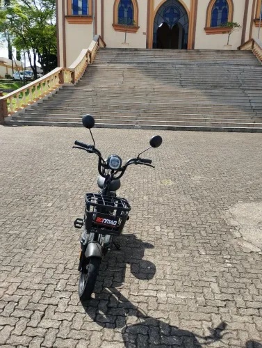 Bicicleta Elétrica Altrax 500w Bonmad Bateria Removivel preto aro14