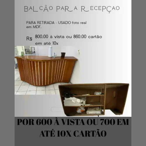 Balcões para recepção 