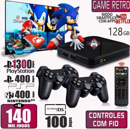 VIDEO GAME RETRÔ -140.000 jogos.