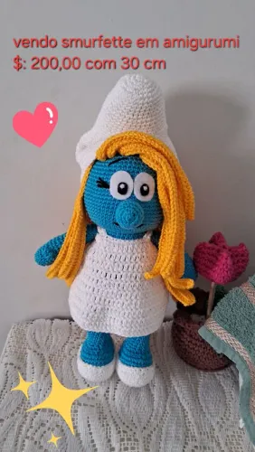 Vendo smarfett em amigurumi