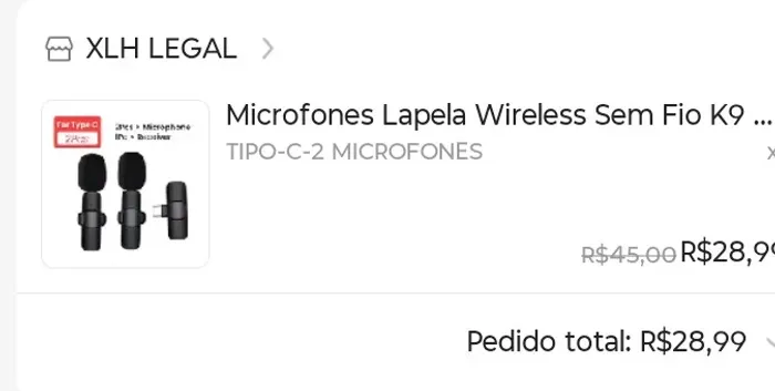 Microfone lapela