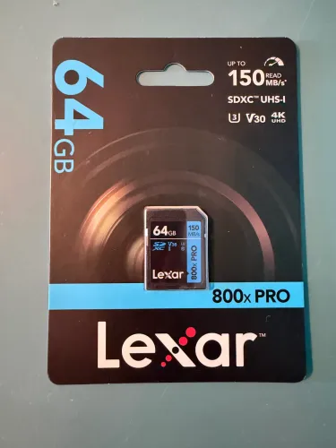 Cartão De Memória Lexar 64gb 4k V30 255mbs Profissional