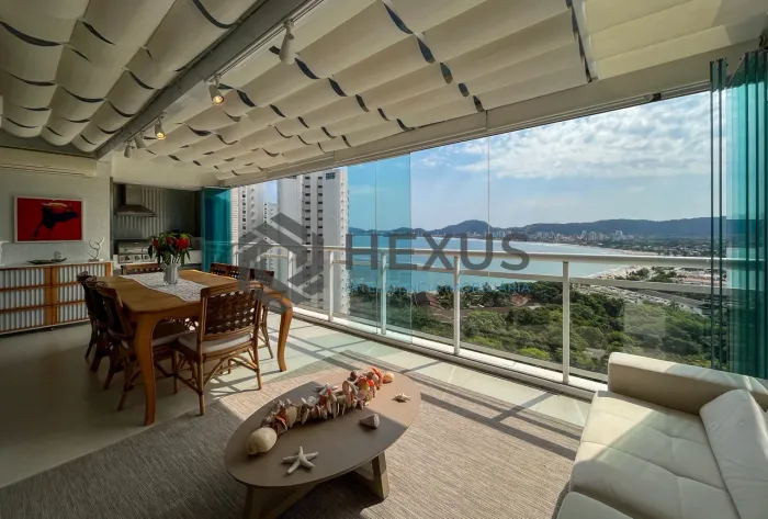 Cobertura Duplex com varanda gourmet vista mar e lazer na Enseada, Guarujá