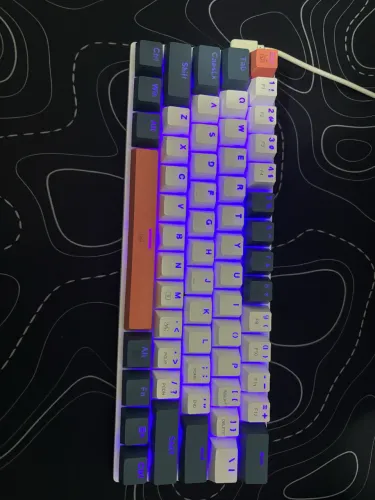 Teclado Machenike K500 B61 switch red