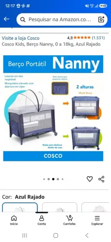 Berco Nanny portatil cosco kids