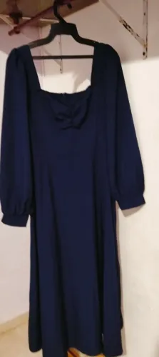 Vestido midi shein azul marinho