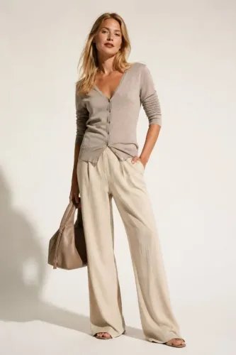 cardigan zara feminino bege g