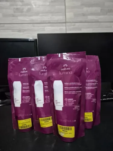 Refil Máscara de Blindagem para Brilho e Proteção da Cor Natura Lumina 220ML