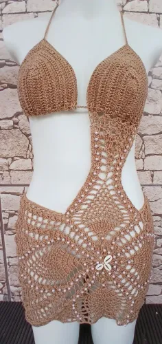 Vestido de crochê