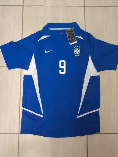 Camisa II Brasil 2002 - G azul