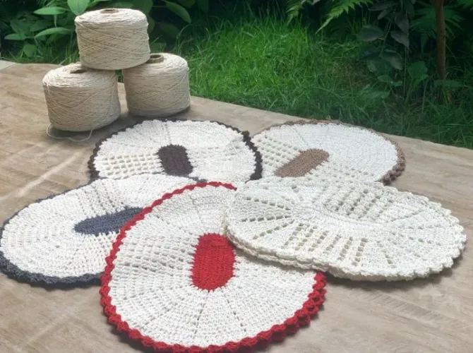 Tapetes Pequenos de Crochê