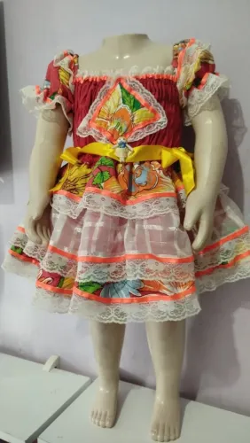 Vestido junino tamanho 1 ano