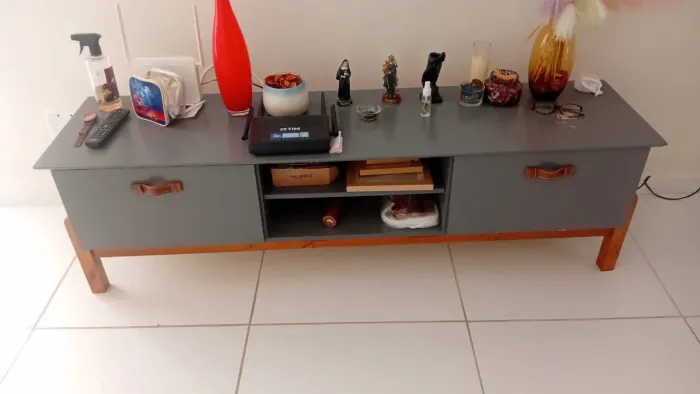 Rack cor cinza