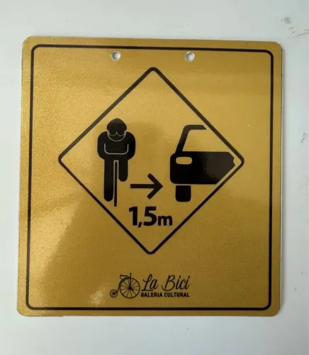 Placa luminosa para bicicleta| Acessório de Segurança