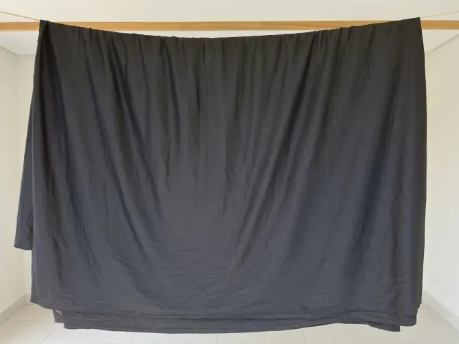 Helanca cor preto 5,0 m X 1,80 m