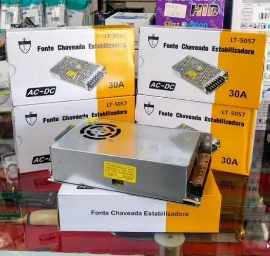 Fonte Chaveada Estabilizadora 12V 30A 360W - LT-5057 - Bivolt 90-260V (ou 110/220) - Tipo 