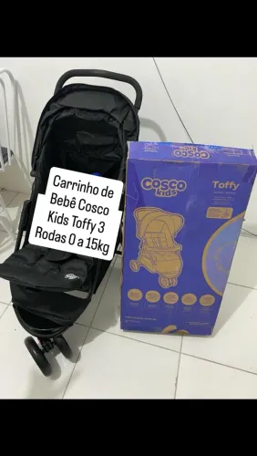 Carrinho de Bebê Cosco Kids Toffy 3 Rodas 0 a 15kg