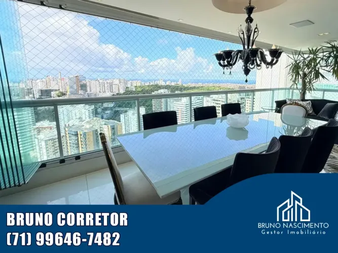 APARTAMENTO 4 QUARTOS 3 SUÍTES 185M² PORTEIRA FECHADA VISTA MAR NO ITAIGARA
