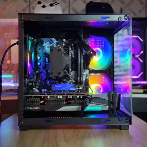 PC Gamer Ryzen 5 5500 + RX 7600 8GB - Garantia + NFe