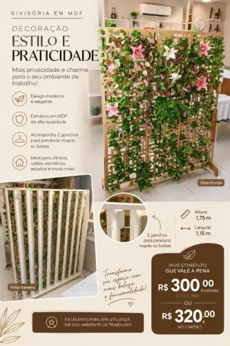 Vende-se divisória em mdf decorada!