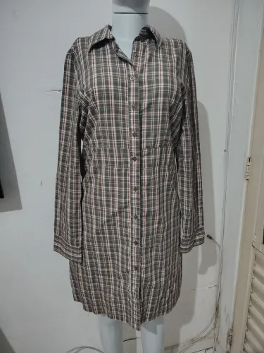 Vestido xadrez marfinno