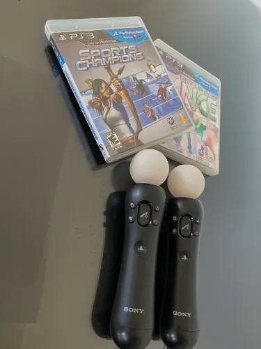 Kit Ps Move original - Jogos originais - barbada