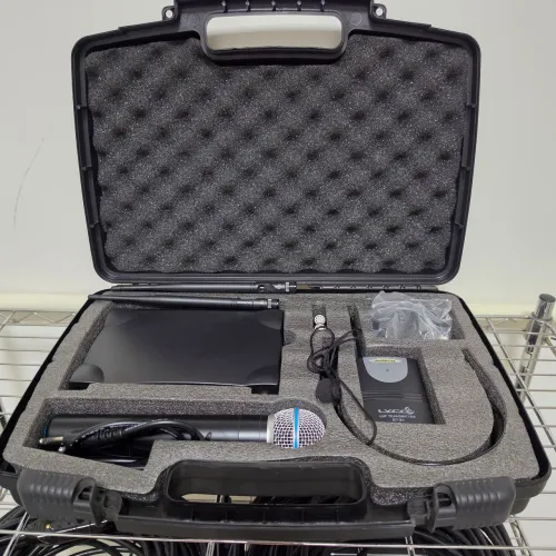 Microfone Sem Fio Lyco UH-02 UHF + Headset + Maleta