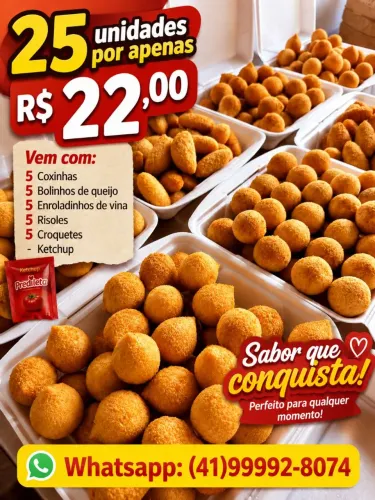 Salgados em Paranaguá