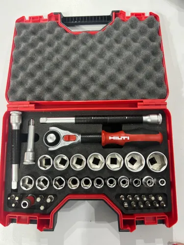 profissional de soquetes e catraca Hilti S-SWS 3/8" (40 peças)