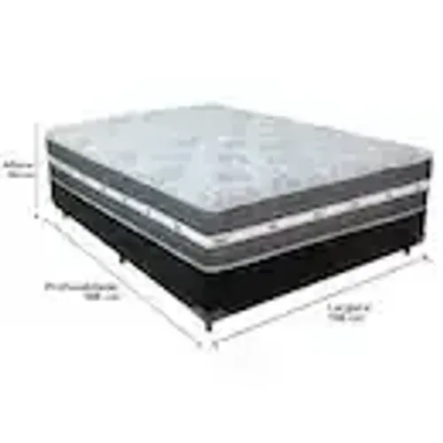 Cama Box Casal Molas Ensacadas Completa
